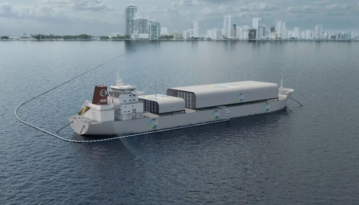 dessalinização água do mar planta flutuante offshore ecozero biofactor 2